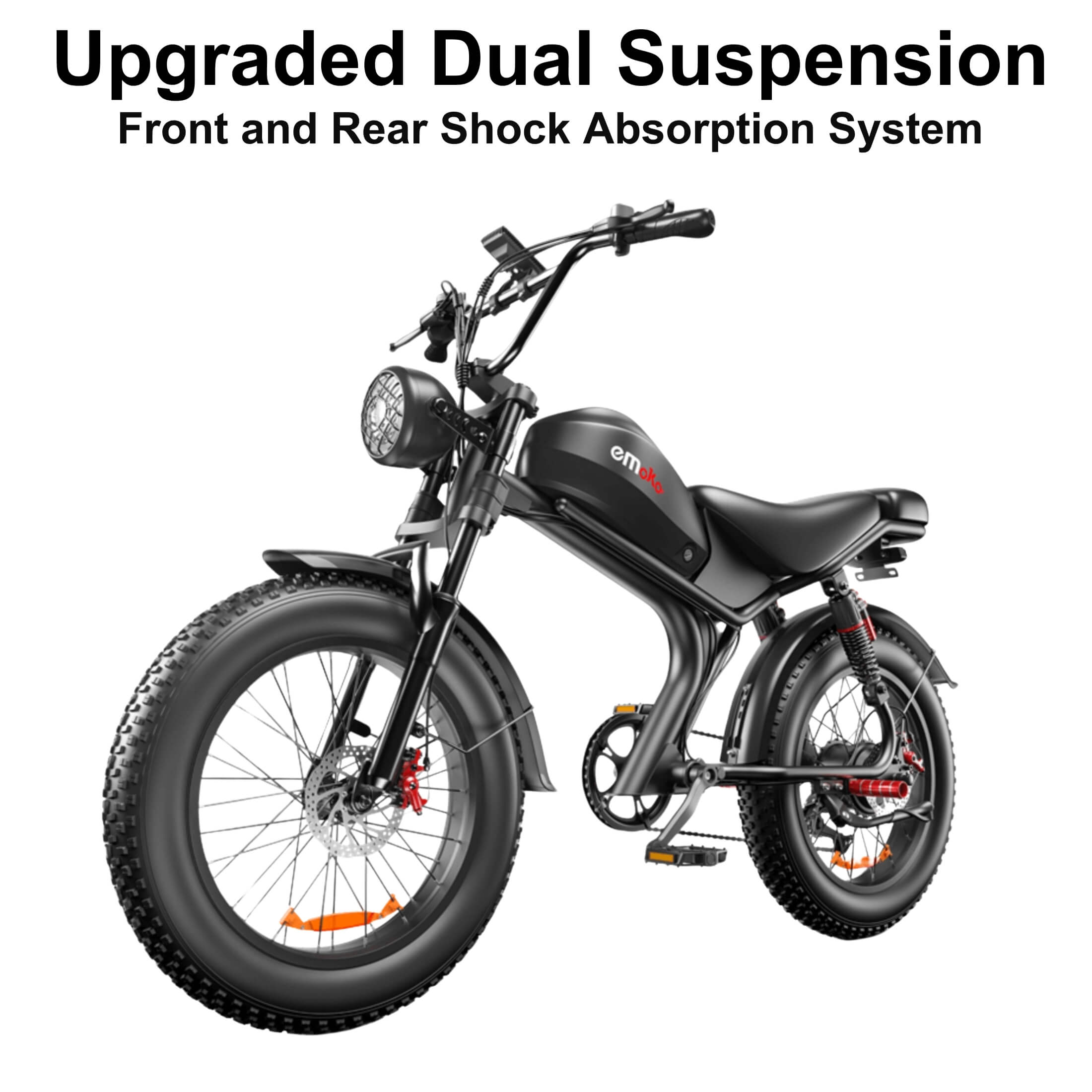 Emoko C93 750W 20x4.0" Fat Tire Electric Bike for Adults, 48V 20Ah Ebike 19.8 mph, 43 Miles UL2849