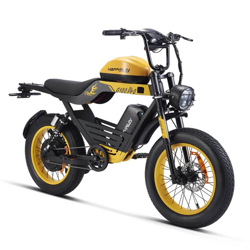 HappyRun G100 Pro 6000W Electric Bike | High-Performance Off-Road E-Bike for Adventure Riders