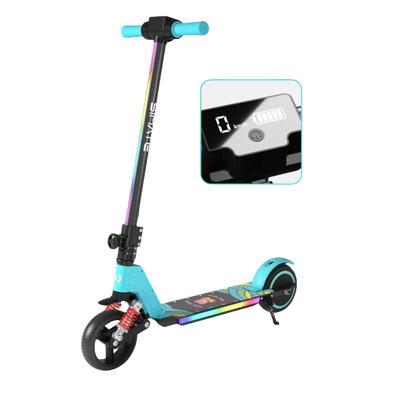 Simate S5 Kid's Flash Light scooter electric 130W motor 24V 2.5Ah battery