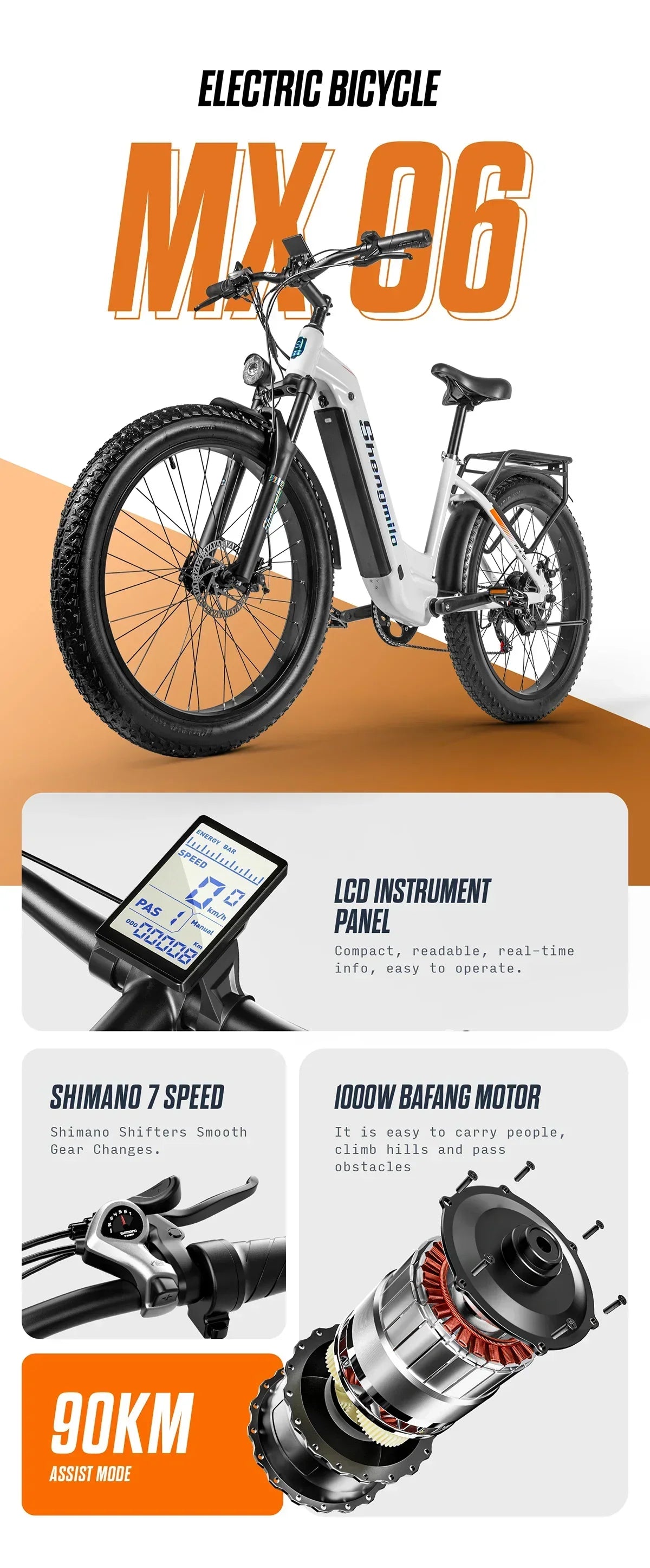 Ride the Shengmilo MX06 E-Bike for an Unparalleled Cycling Adventure!