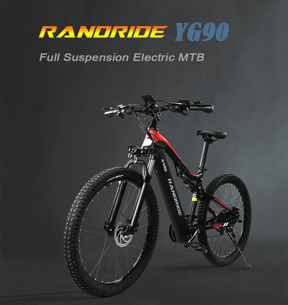 The Ultimate Off-Road Adventure: RANDRIDE YG90B 1000W Electric Mountain Bike for Adults
