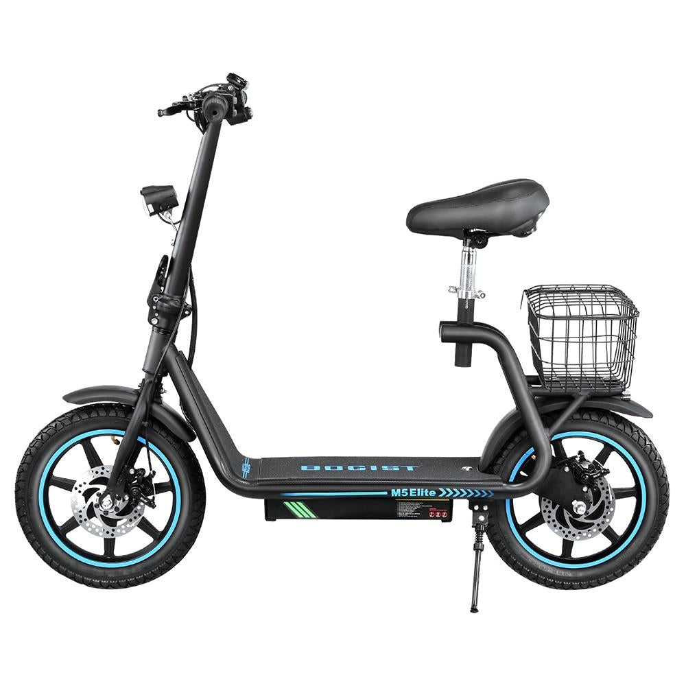AE86-ORIGIN M5 Elite 14" Electric Scooter 500W Motor 48V 13Ah Seat and Cargo Carrier