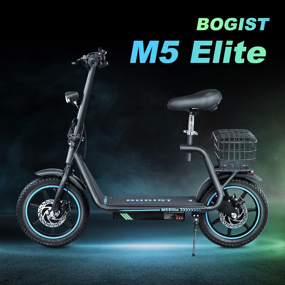 AE86-ORIGIN M5 Elite 14" Electric Scooter 500W Motor 48V 13Ah Seat and Cargo Carrier