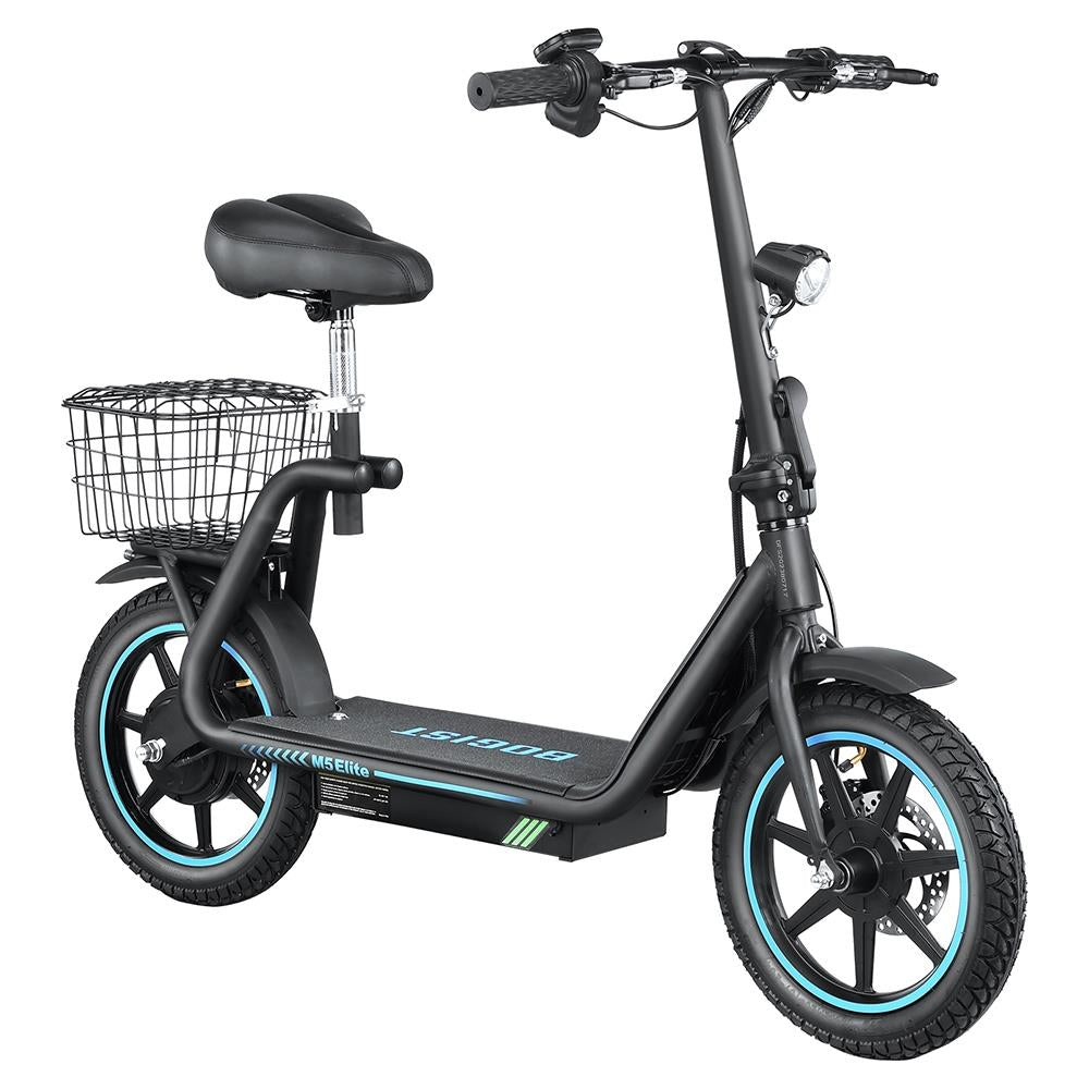 AE86-ORIGIN M5 Elite 14" Electric Scooter 500W Motor 48V 13Ah Seat and Cargo Carrier
