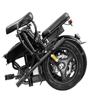 HEZZO T5 Folding Bike with Shopping Basket – Compact and Convenient for Urban Commuting