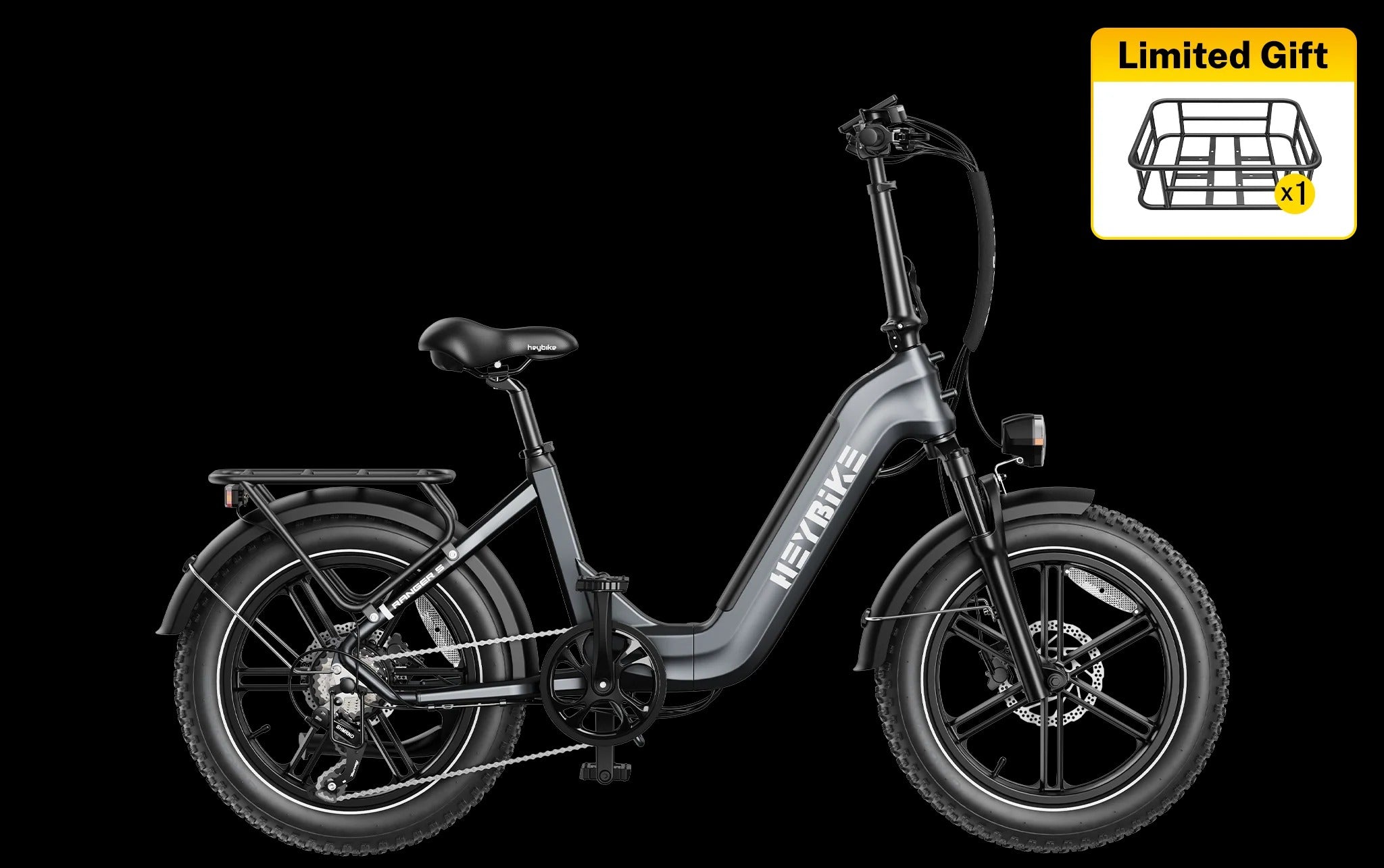 Heybike Ranger S Folding Electric Bike – Powerful, Long-Range, and All-Terrain Adventure Ride