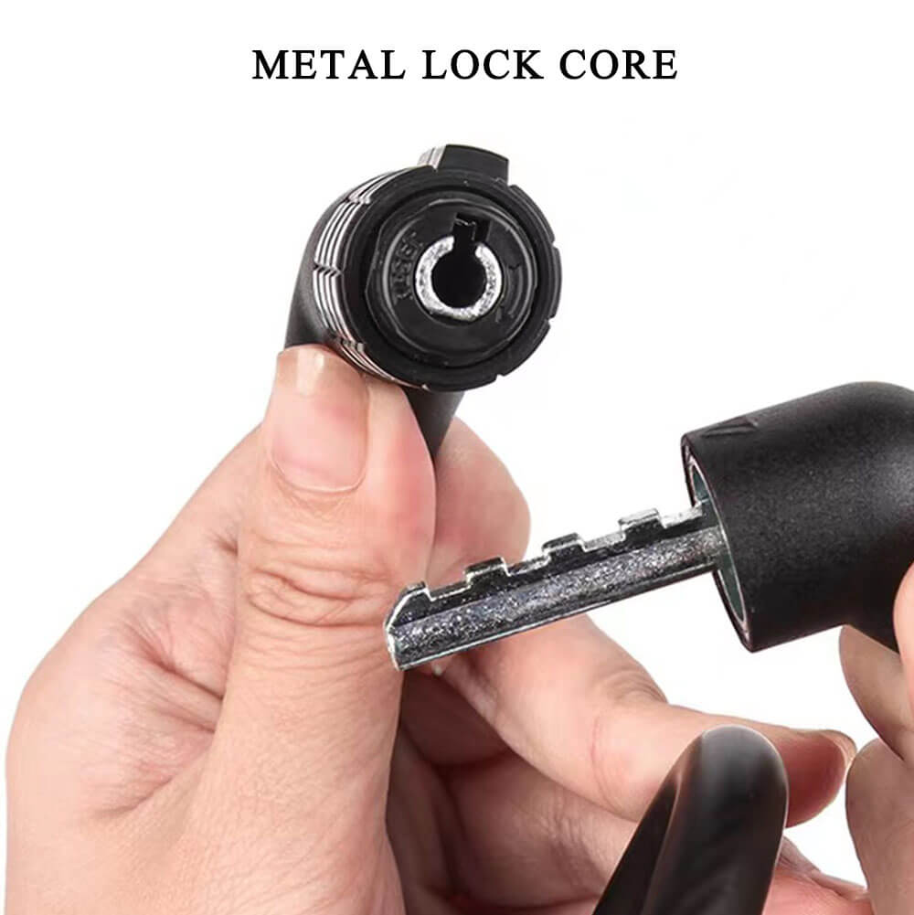 Emoko Lock Cable Lock, Set Your Own Combination Bike Lock, 6 ft. Long, Black