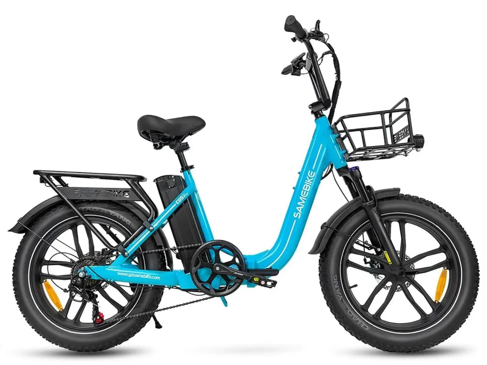 SAMEBIKE C05 Pro Step-Through Foldable Fat Tire Ebike | Powerful, Comfortable & Convenient Ride