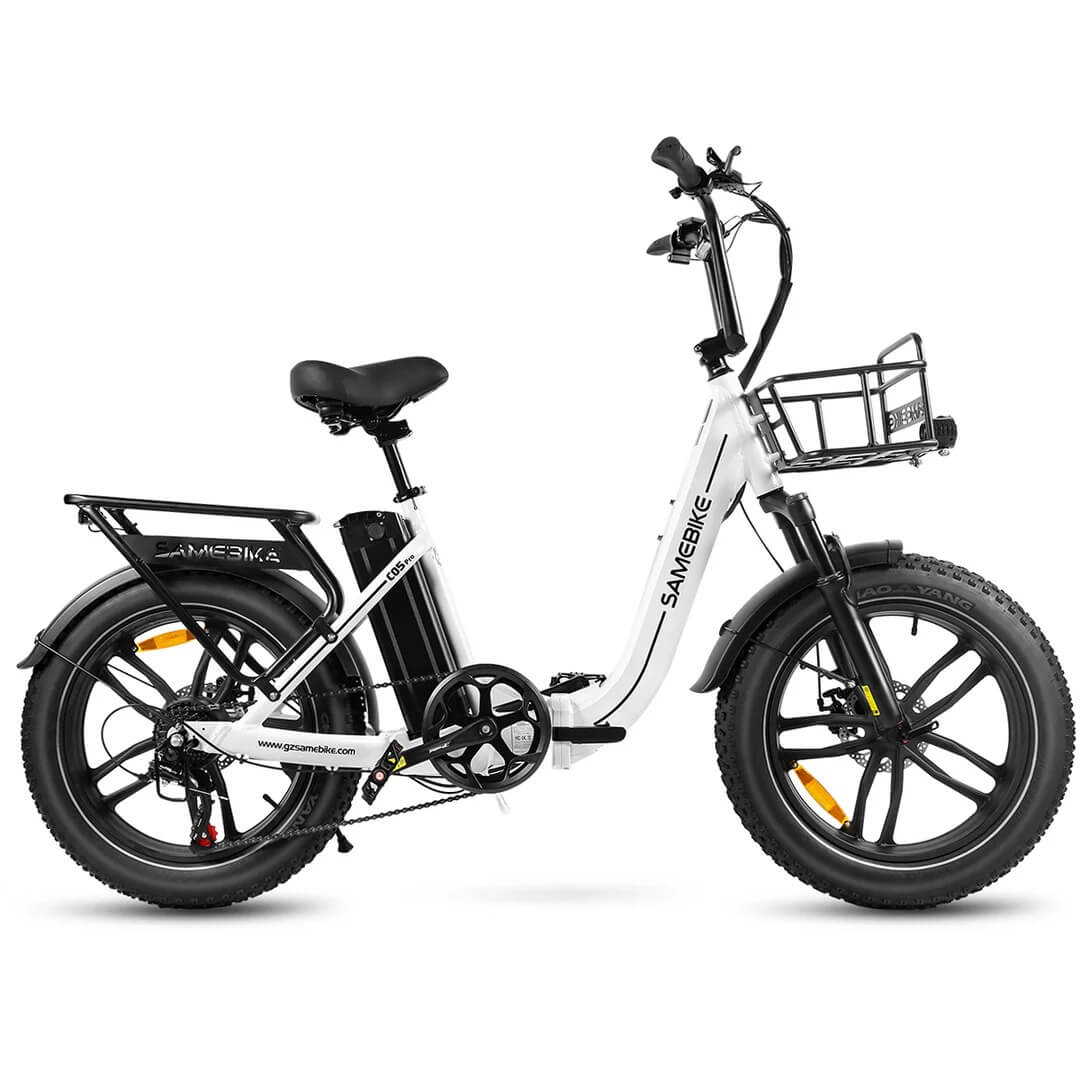 SAMEBIKE C05 Pro Step-Through Foldable Fat Tire Ebike | Powerful, Comfortable & Convenient Ride