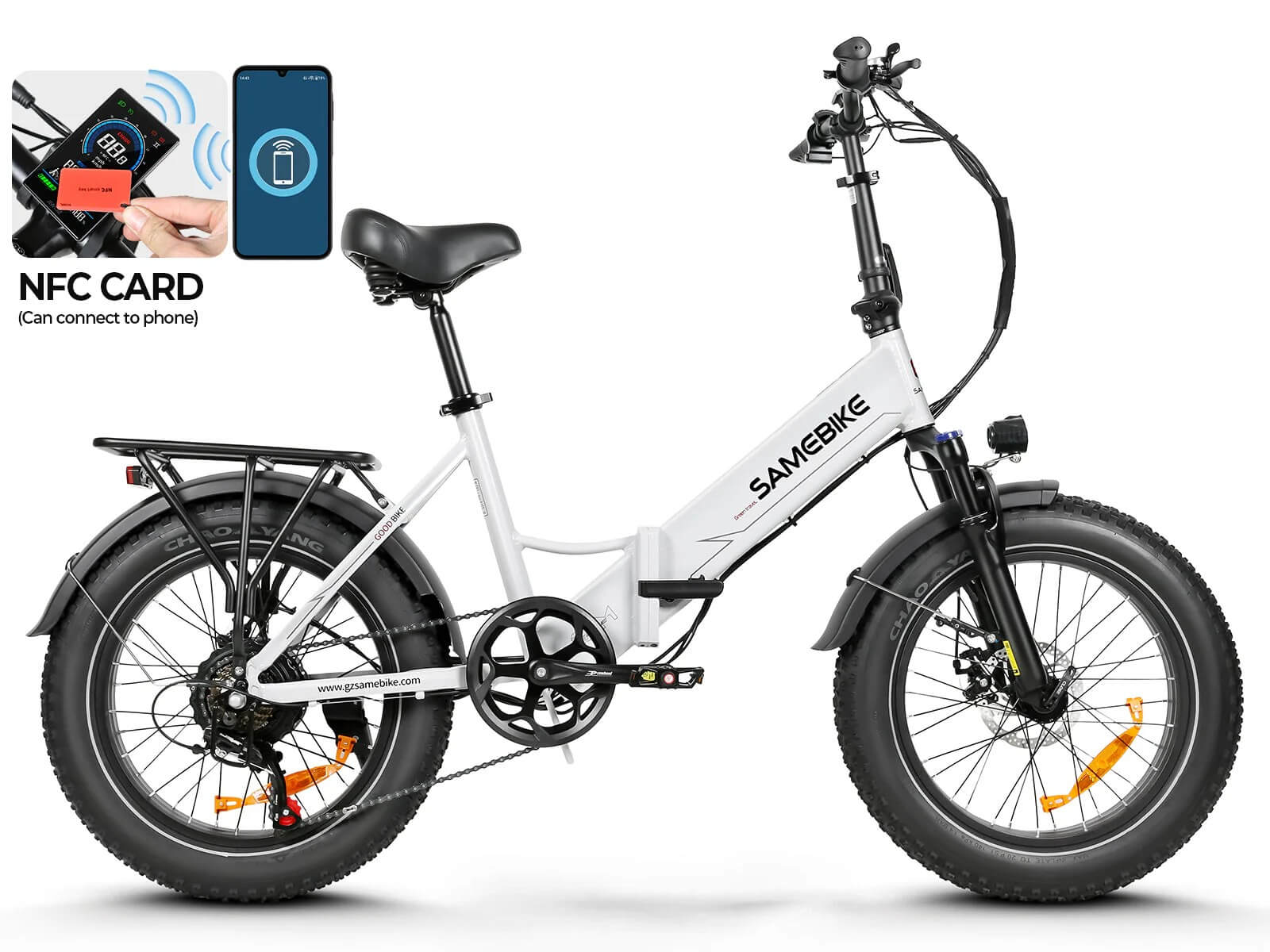 SAMEBIKE LOTDM200-II 750W Folding E-Bike | Step-Through Electric Bike for City & Adventure
