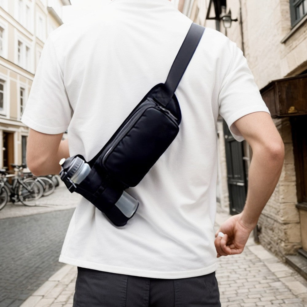 Portable 2 in 1 Sports Water Bottle Waist Bag Crossbody Bag