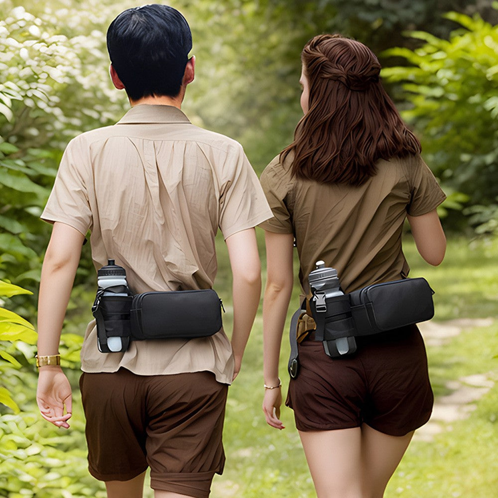 Portable 2 in 1 Sports Water Bottle Waist Bag Crossbody Bag
