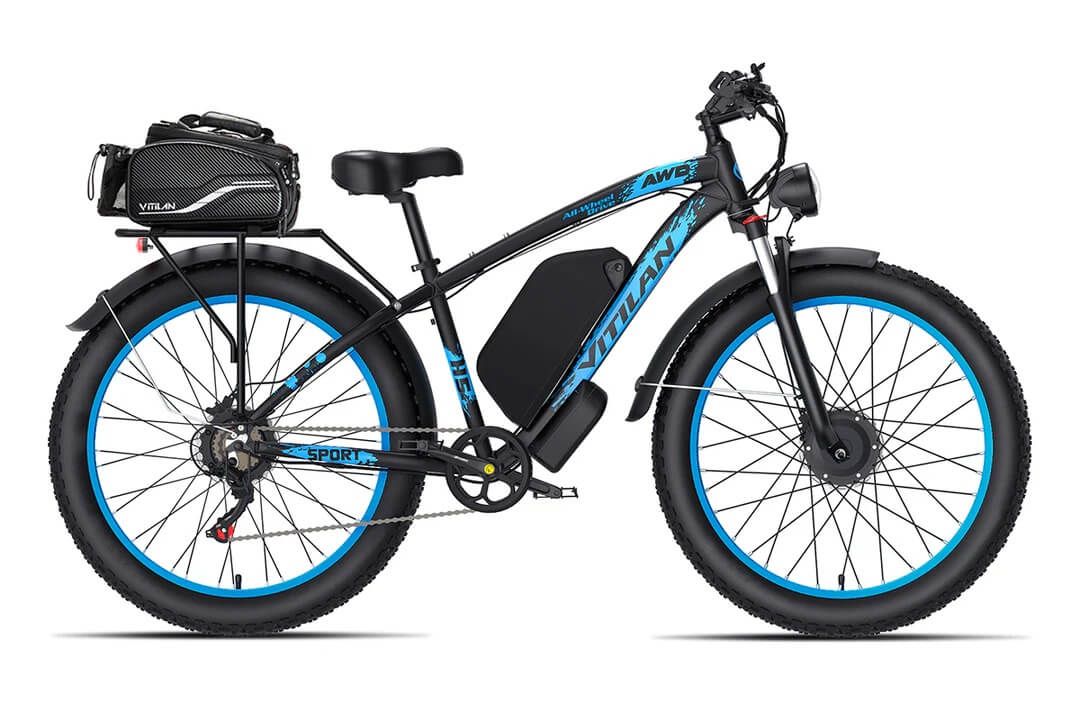 Vitilan H5 Dual Motor Fat Tire Electric Bike | Powerful 2000W Off-Road E-Bike for All Terrains