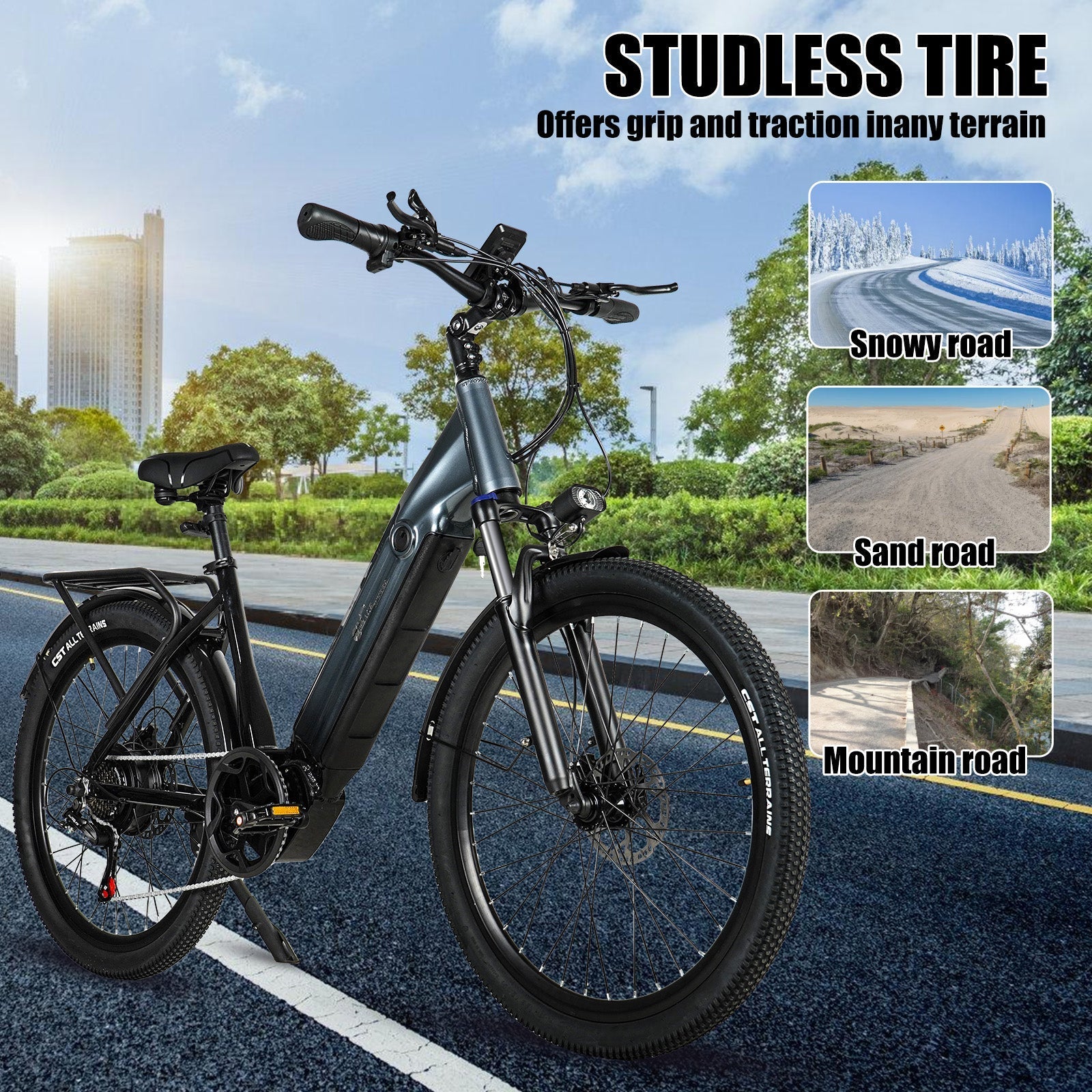 CMACEWHEEL L26 26 "Suburban electric bicycle 950W motor 48V 17Ah battery