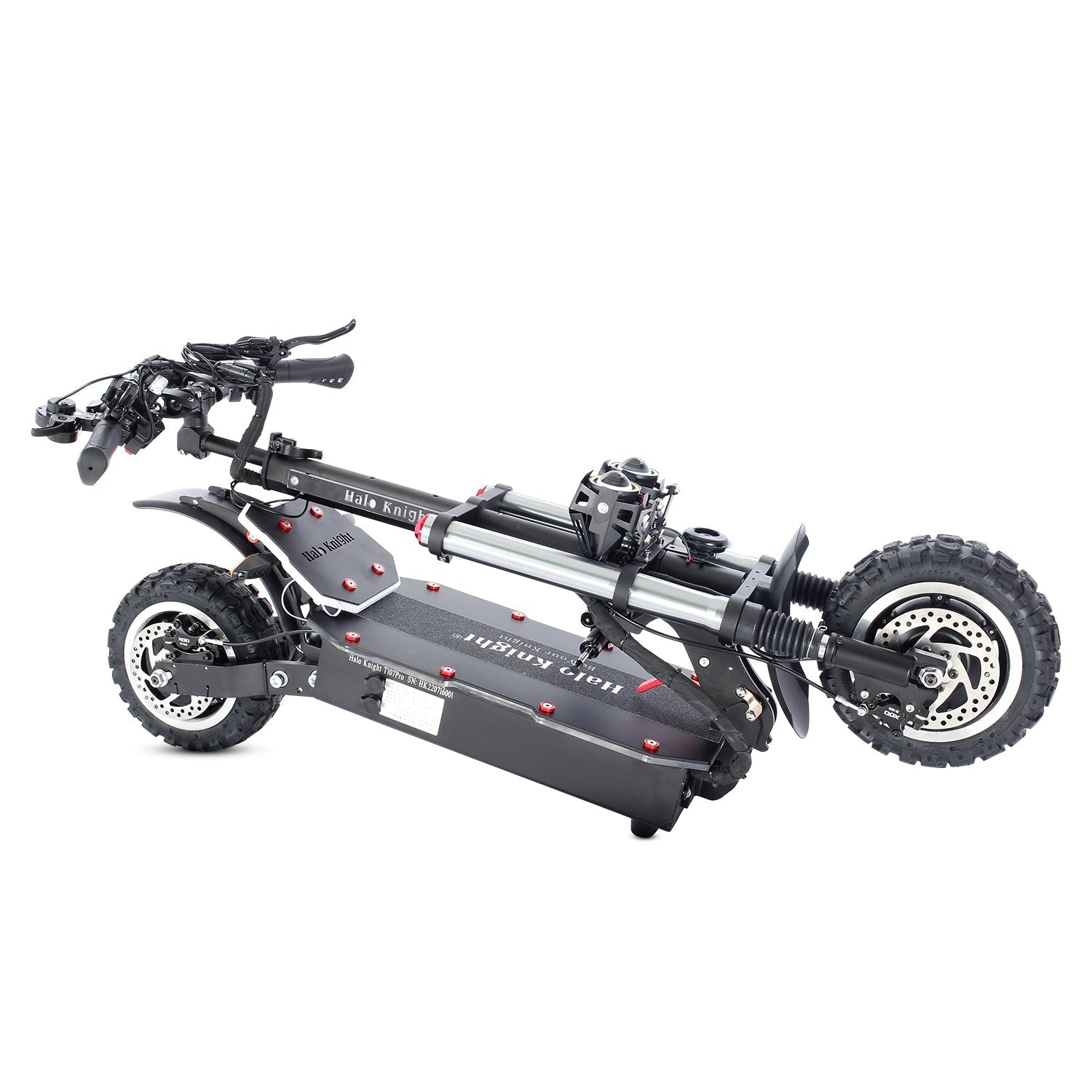 HALO KNIGHT T107 Pro 11" Foldable Electric Scooter 3000 W*2 Dual Motor 60V 38.4 Ah Battery