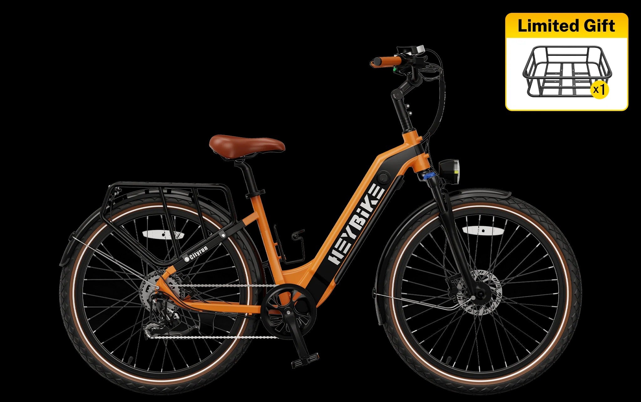 Heybike Cityrun Electric Bike – Stylish, Comfortable, and Powerful Urban Commuter Ebike