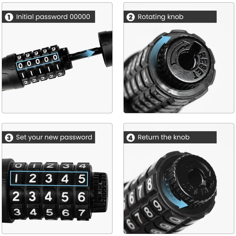 Lock for Electric Bike, Portable for Adults and Teens