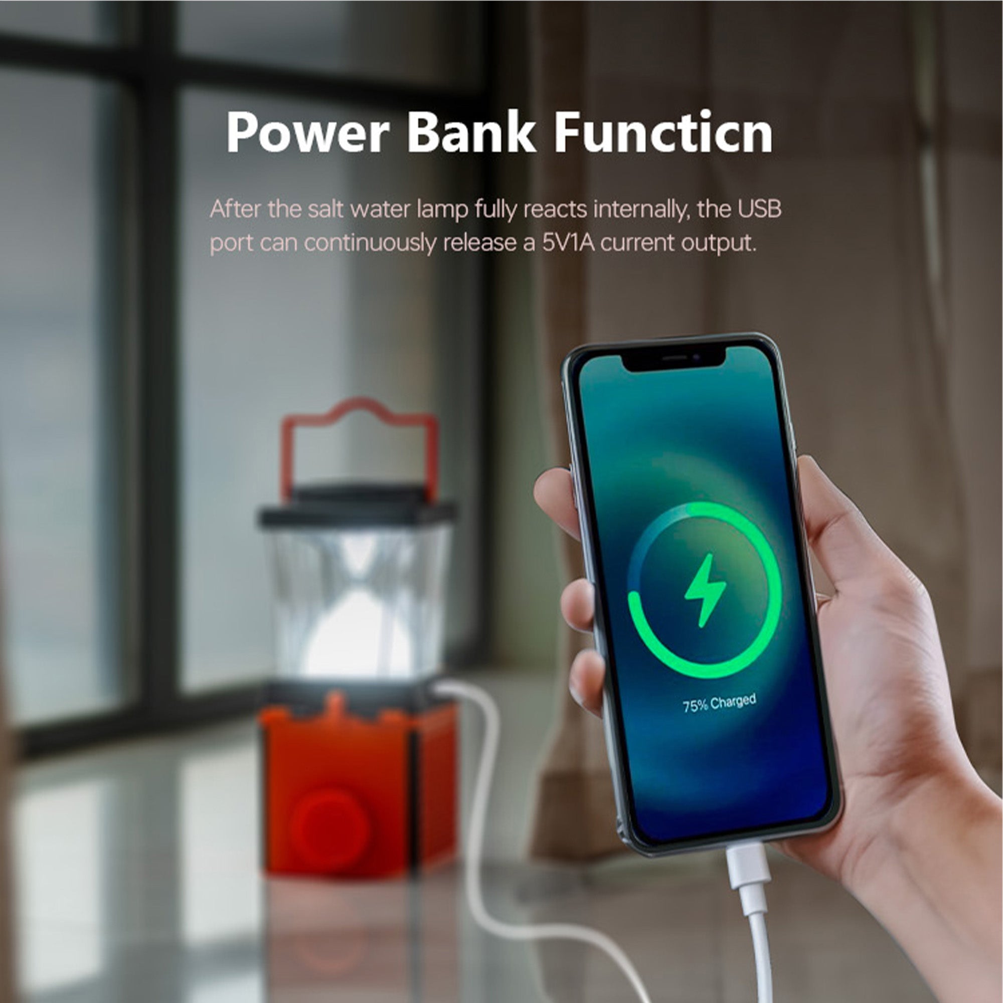 Saltwater Lamp 350Lumen 120h Battery Life